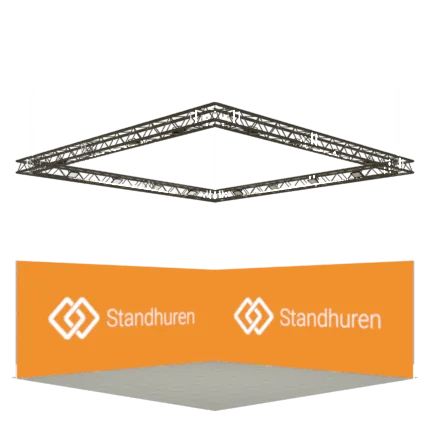 Spanframe L-vorm met Hanging Grid