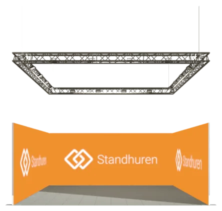 Spanframe U-vorm met Hanging Grid