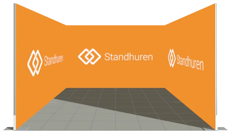 Beursstand Spanframe U-vorm