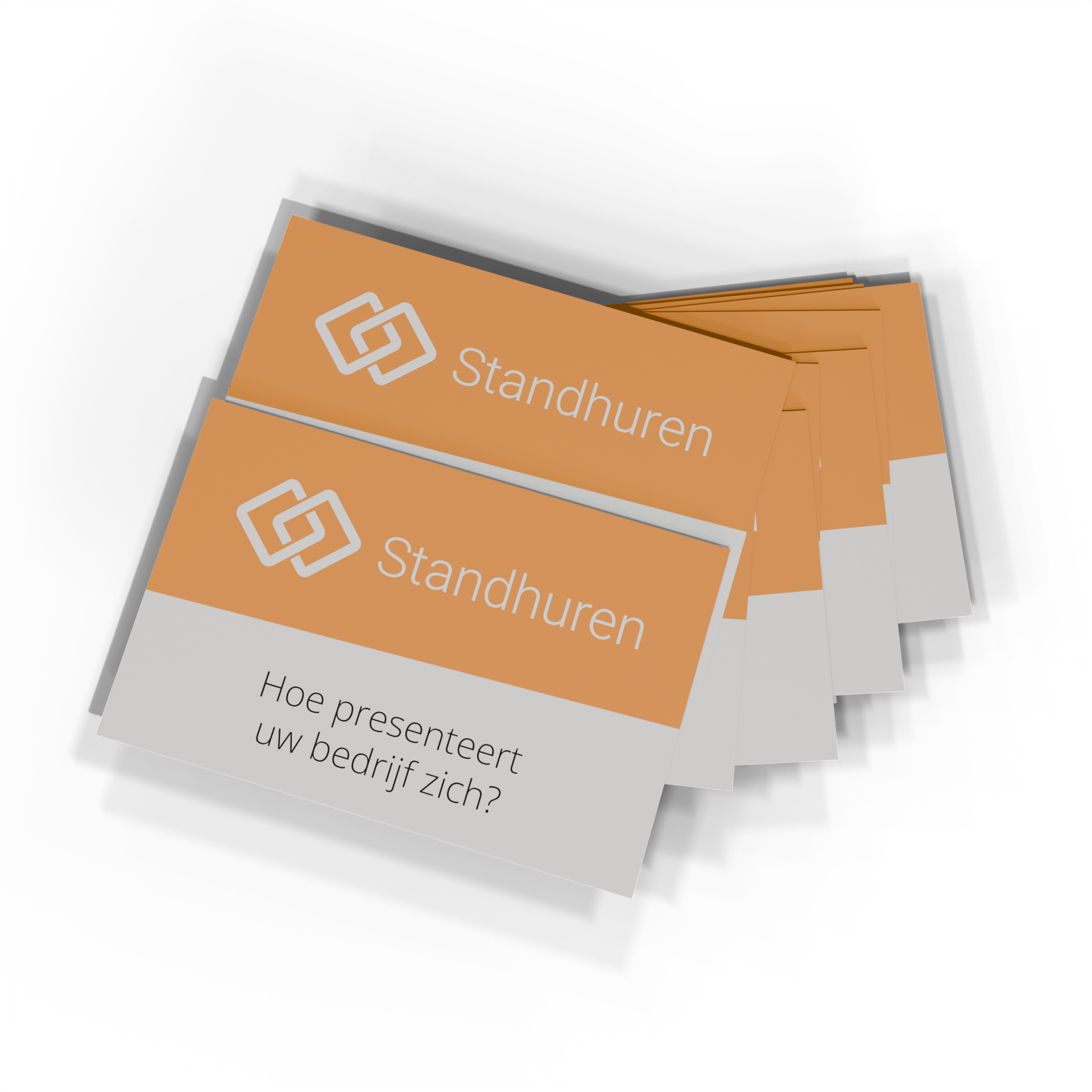 Visitekaartjes, geleverd op de Recreatie Vakbeurs Hardenberg