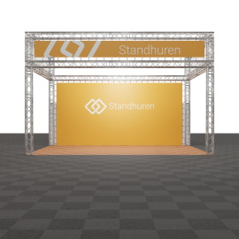 Kopstand Carre met Banner