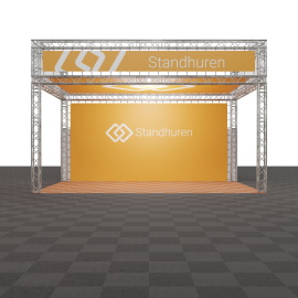 Kopstand Carre met Banner en plafond