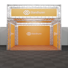 Tussenstand Carre met banner en plafond